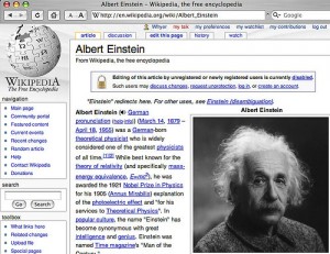 albert einstein wikipedia page